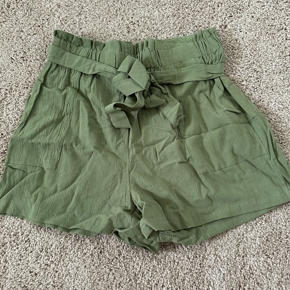 Olive Green Women's Shorts